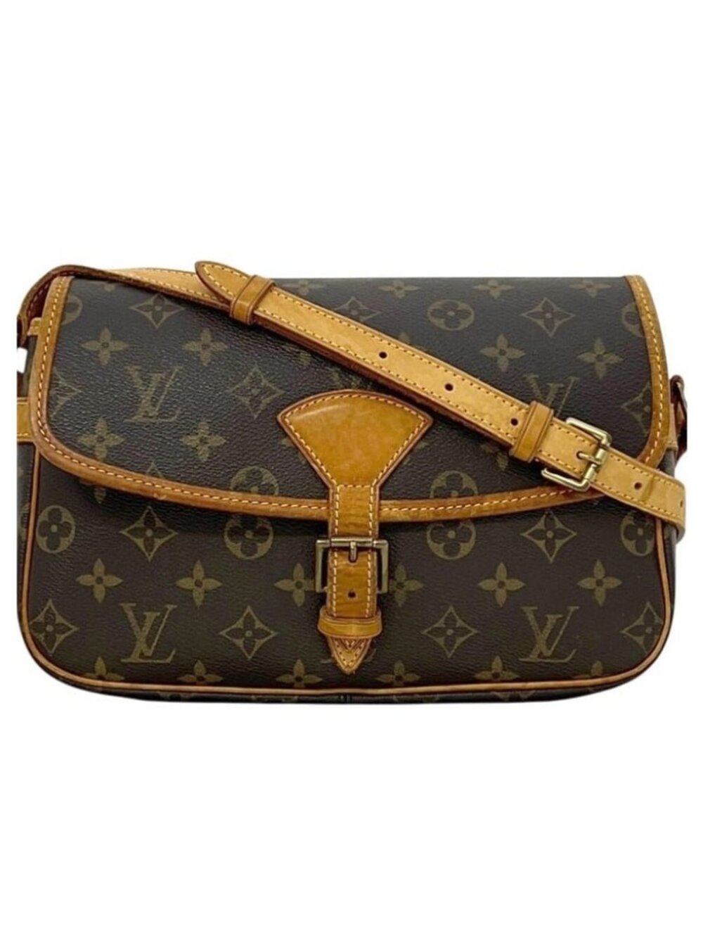 Louis Vuitton Shoulder Bag Solonge Monogram Brown